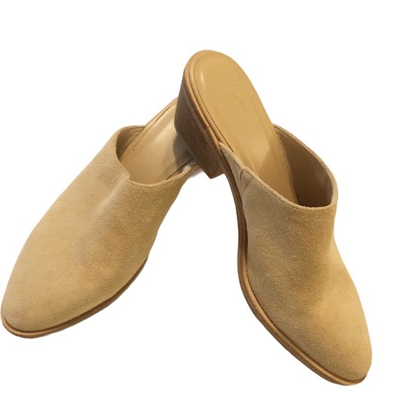 JOIE Aileen SUEDE TAN MULES 6.5 EUC - Picture 3 of 9